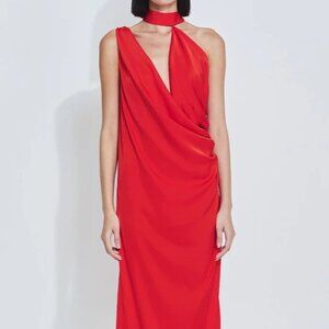 SIRAPOP SARA SATIN DRESS